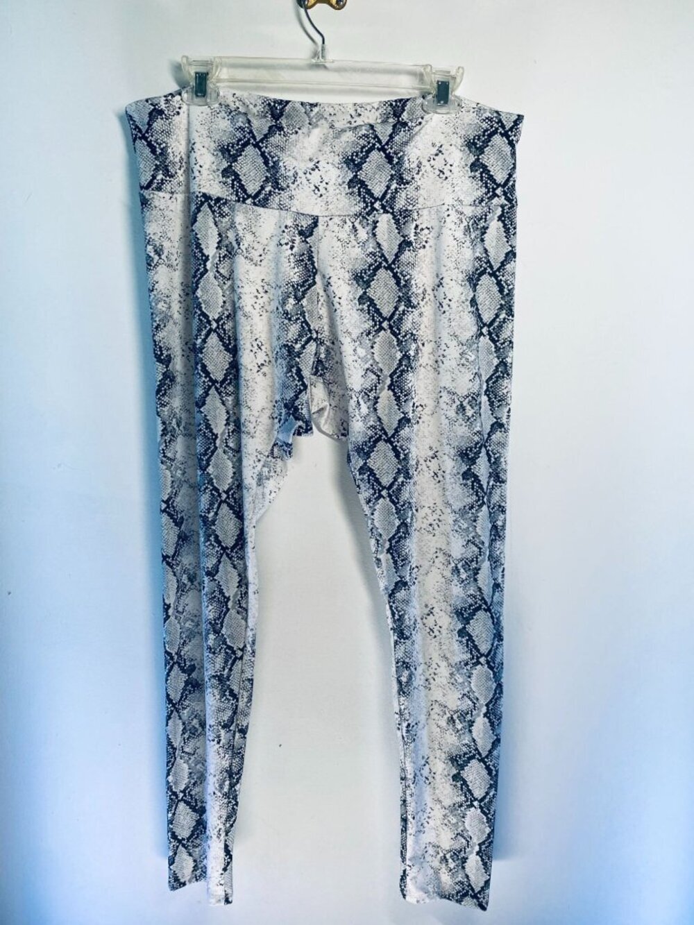 143 Story Womens Snake Print Leggings 1XL High-Waist